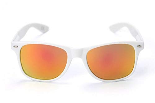 NCAA Florida Gators Fla-5- White Frame, Orange Lens Sunglasses, White, One Size