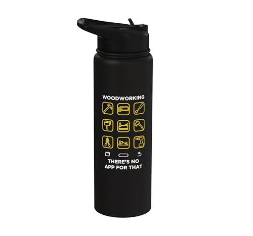 Woodworker Traditional Craftsman "No App" Graphic Stainless Steel Insulated Water