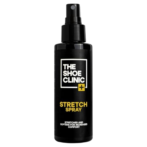 Shoe Clinic Shoe Stretcher Spray | Stretch & Softening Spray | Safe for Leather Suede Nubuck & Canvas Shoes & Boots | Expander to Soften Stiff or Tight Footwear | Relieve Pressure Points | 125ml