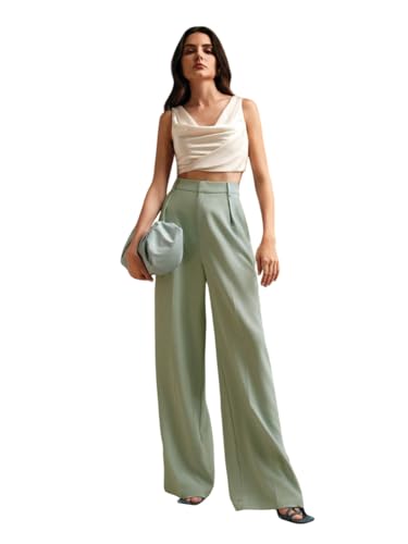 Image of KOTTY Womens Solid Stylish Loden Green Pant