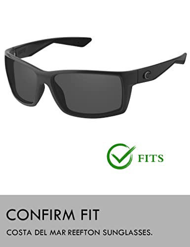Image of Raydi Polycarbonate Replacement Lenses for Costa Del Mar Reefton Rectangular Sunglasses