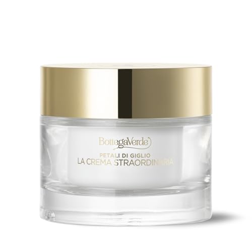 Bottega Verde - Petali di Giglio, Creme Facial Dia e Noite, 50 ml, Ação Hidratante, Antirrugas e Preenchedora, com Ácido Hialurônico e Extrato de Lírio Hiperfermentado, para Todos os Tipos de Pele