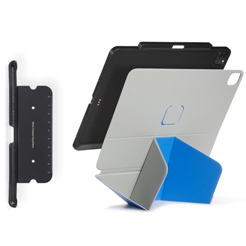 MOFT Dynamic Folio Case for iPad Pro 13 inch Cement x Sapphire & Snap Tablet Case for iPad Pro 13" Black & Pencil Holder for Apple Pencil