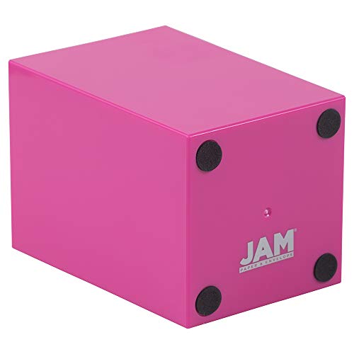 Image of JAM PAPER Plastic Pen Holder - Fuchsia Pink - Desktop Pencil Cup Sold Individually