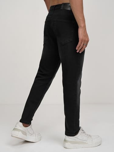Image of Highlander Mens Tapered Fit Denim Jeans for Man| Regular Length|Mid-Rise|Stretchable Fabric for Comfort fit| Jeans for Man | Men Jeans