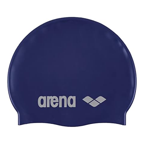 Arena Classic Silicone Swim Cap - Denim/Silver Cover