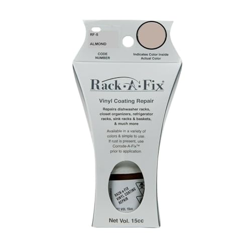 Rack-A-Fix Touch Up Vinyl Coating Repair for Dishwasher, Racks & More, Almond, RF-5