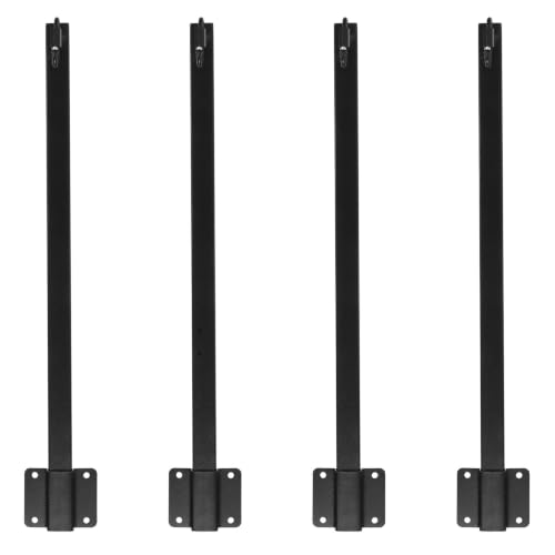Poste para Luces de Cadena Minkissy de Hierro Negro y Soporte de Iluminación Exterior para Jardín
