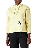 Nicht verbundenes Logodesign Armani Exchange Damen Hoodie, Front Pockets, Logo On Front Hooded Sweatshirt, Spotlight Green, S