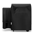 SunPatio Grill Cover for Traeger 20 Series, Heavy Duty Waterproof Wood Pellet Smoker Cover, Compatible with Junior, Tailgate & Recteq 340 Grills, All Weather Protection Full Length Barbecue Protector