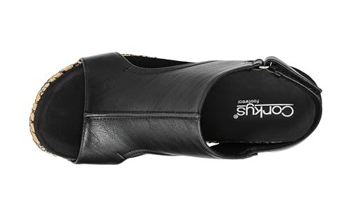 Image of Corkys Footwear Womens Carley Wedges, Featuring Corkys EVA Foam Cushioned Insoles, A 2.5 Inch Heel, Lightweight For All Day Wear, And Hook And Loop Closure