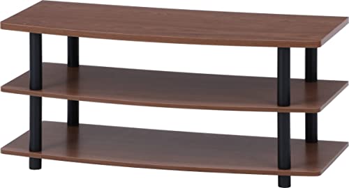 不二貿易 テレビ台 ローボード 32型 幅90×奥行40×高さ40.5cm ブラウン...