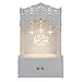 HomScape Lotus Tranquility Wooden Pooja Mandir for Home with Spacious Shelf & Inbuilt Focus Light - Temple for Home Floor Rested Pooja Mandir with Doors 31