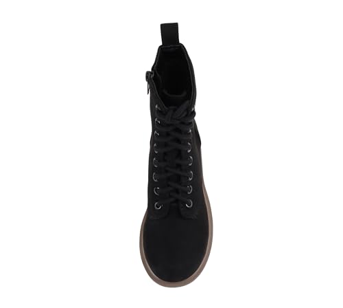 Image of Soda FIRM - Lug Sole Combat Ankle Bootie Lace up w /Side Zipper