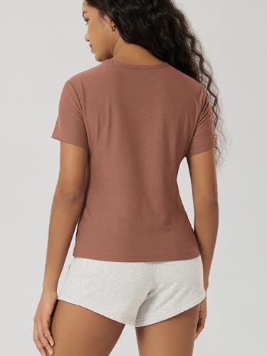 Image of ODODOS Women's Short Sleeve Performance T-Shirts - Ultra Soft odSTRATUM Tech Crew Neck Tee UPF 50+ Essential Top