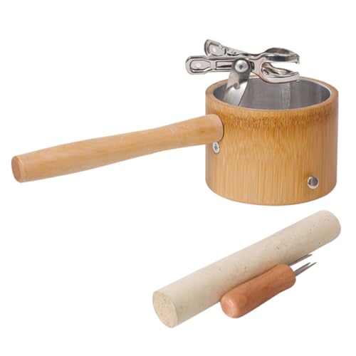 Porte-moxibustion en bois noble PLAFOPE et acier inoxydable