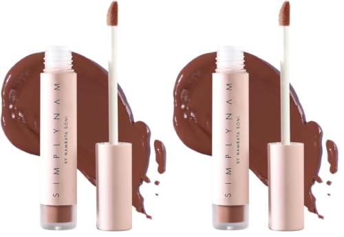 Image of SIMPLYNAM Satin Soft Lip Creme | 1 Swipe Full Coverage | Hydrating, Creamy Matte Finish | 6-8 Hour Stay | Transfer-Proof & Smudge-Proof | Infused with Peptides & Squalane | Vegan | Rosenyn - Toasted Caramel