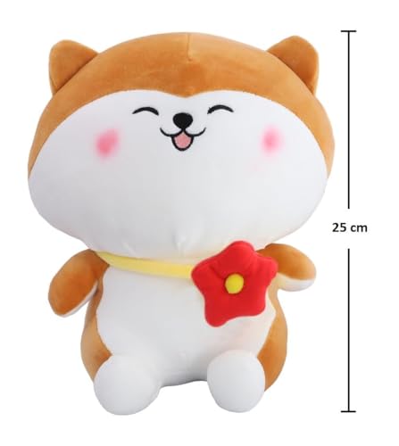 Image of Plush Stuffed Animal Toy | Ultra Soft and Cuddly Teddy for Kids and Adults | Cute Hugging Doll for Gifting, and Bedroom Decor (Whtie & Brown Bear)