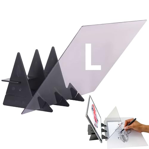 Hayaww Diy Drawing Drawing Pad Optisches Zeichenbrett Optisches Bild Zeichenbrett Kopierpad Projector Optischer Zeichenprojektor Plotter Zeichenhilfe Skizzierwerkzeug Für AnfäNger KüNstler (L)