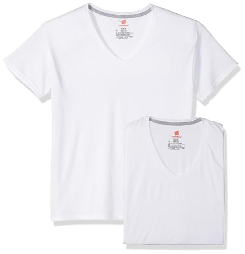 Hanes Ultimate Men's 4-Pack Comfortblend V-Neck with FreshIQ