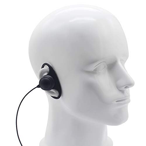 Image of 2 Pin D Shape Earpiece Headset PTT Mic for Baofeng UV-82 UV-5R BF-F9 BF-F8HP BF-888S Kenwood TK250 TK260 Wouxun KG-699 KG-689(10 Pack)