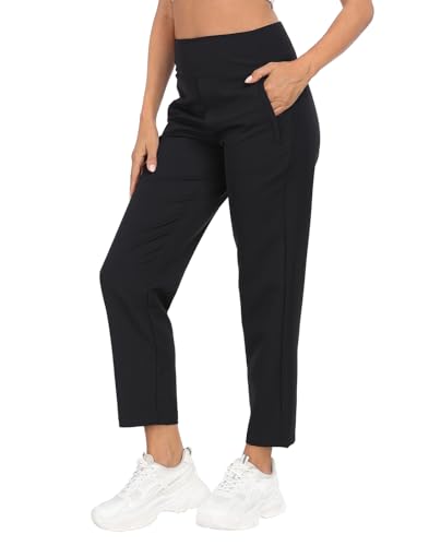 HDE Women's Travel Pants High Waist Stretch Work Golf Hiking Pant with Pockets4
