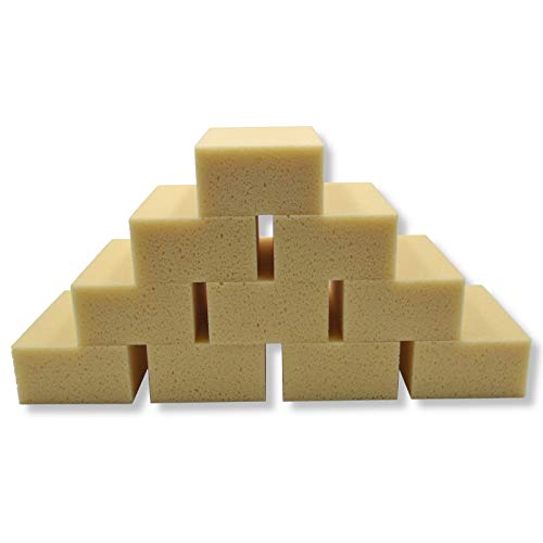DEWEPRO® Éponge à Carrelage Lot de 10 Éponges Universelles Très Fines et Absorbantes 160 x 110 x 60 mm – pour Nettoyage Chantier Maison Rénovation –...