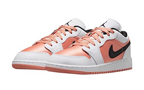 Image of Nike boys Jordan 1 Low GS Shoes, Lt Madder Root /Black-white, 6.5 Big Kid