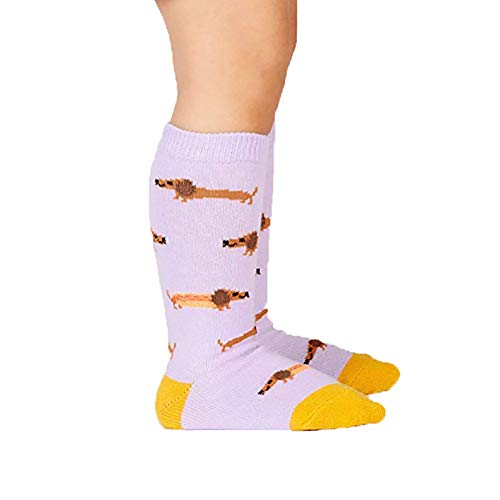 Sock It to Me, Hot Dogs, Toddler Knee-High Socks, Dachshund Hot Dog Socks