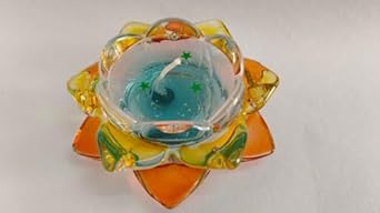 JKF Lotus Gel Candles for Decoration - Fragrant Gel Candles for Interior Design - Multicolored Gel Candles for Diwali Mobati Candle Diyas - Perfect Festive & Home D?cor Candles