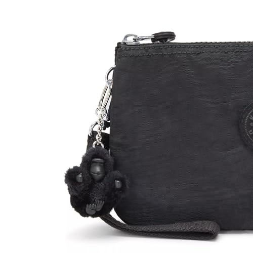 Image of Kipling Womens Creativity Extra Large Wristlet, Versatile Cosmetics Kit, Lightweight Nylon Travel Organizer Pouch, Black Noir, Extra Large US