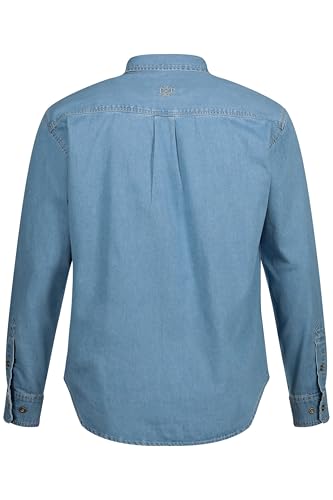 JP 1880, Męska, duże rozmiary, koszula dżinsowa, MF, Kent, 1/1, niebieski, 4XL