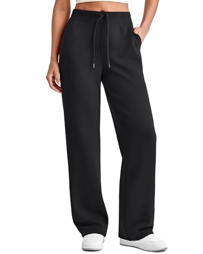 G4Free Smoofit Modal Soft Women Wide Leg Sweatpants Drawstring Casual Lounge Dress Pants with Pockets Petite/Regular/Tall