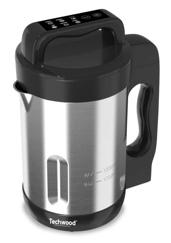 Techwood TSM-1656 Blender Chauffant Soup Maker Inox Noir