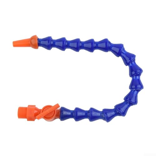 Manguera de tubo de refrigerante de plástico flexible de 30 cm con boquilla redonda ajustable, adecuada para su uso en máquinas CNC, equipos hidráulicos de fresado de torno (1 unidad)