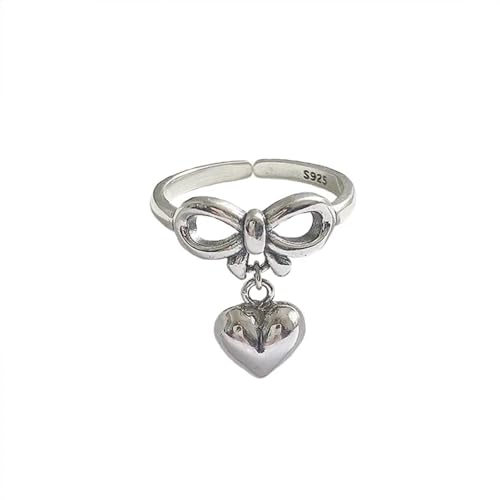 Bague coeur sweet love vintage en argent pour sublimer vos looks de soirée et fêtes branchées