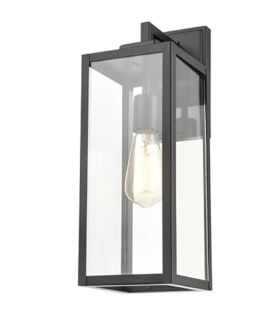 ML Lighting 60081-PBK 1-Light Outdoor Wall Sconce, Powder Coated Black