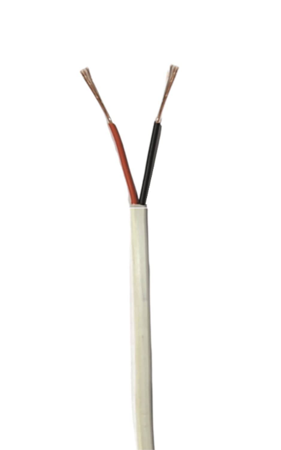 CLEVER POCKET B- Safe 0.75mm 2 core Twin Flat Copper Wires & Cables with Double Layer PVC Insulation (White) (45 meter / 147 feet)