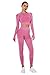 Abbigliamento Sportivo Donna Fitness Completo Tuta da Ginnastica Invernale 2 Pezzi Crop Top e Leggins Push Up Vita Alta Tute Aderenti per Jogging Danse Gym Pilates Yoga Costume Sweatsuit Tracksuit