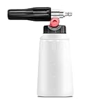 OHAYORI Snow Foam Lance, Upgrade Foam Knob 1/4" Quick Release Foam Cannon for Quick Connect Pressure Washer Gun, Wide Mouth Soap Dispensal F OAM Nozzle, 180Bar Pressure Wash Trigger Gun Attachment