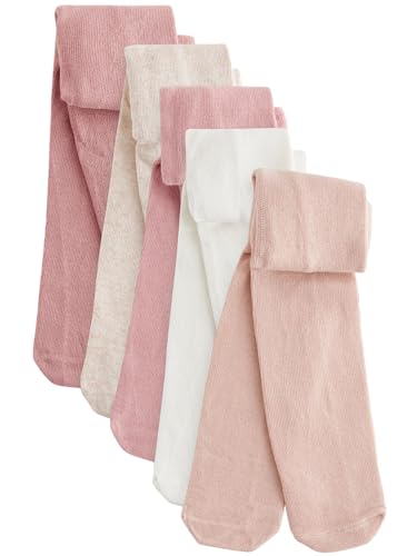 NEXT Baby Mädchen Strumpfhosen im 5er-Pack Rosa 50