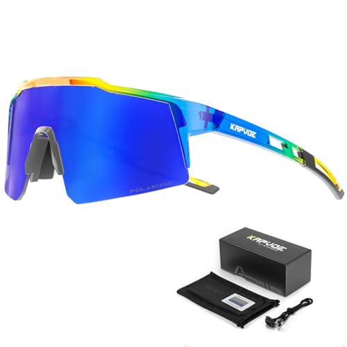 KAPVOE Polarizadas Gafas de Sol Deportivas para Niños Niñas Béisbol Adolescentes Bicicleta Running Ciclismo Correr BTT Softball TR90 Marco Protección UV400 Edad 8-15 años