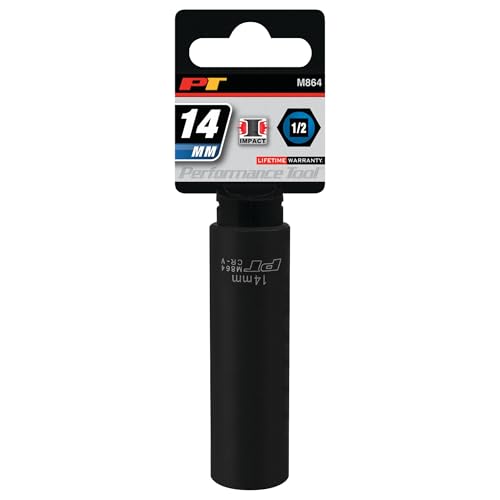 Image of Performance Tool M864 1 /2 Drive 6pt Impact Socket, 14mm