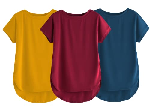 Image of Fabricorn Stylish Plain Up and Down Cotton Tshirt for Women