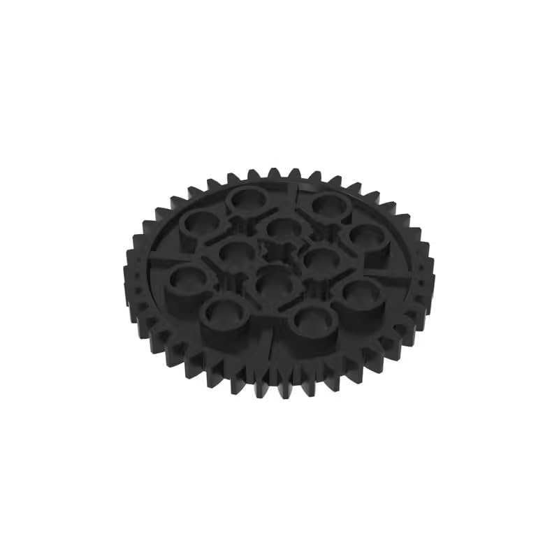 3649 Gear Technic Gear 40 Tooth 10 Pieces GDS-1099 Compatible with Lego Building Blocks Color:Black