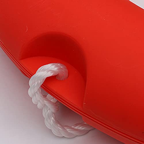 Boat Throw Rings 23",Life Ring With Fluorescent Reflective Strip, Outdoor Professional Water Life Ring , With Orange Grab Lines (8Mm×20M) #TOP3