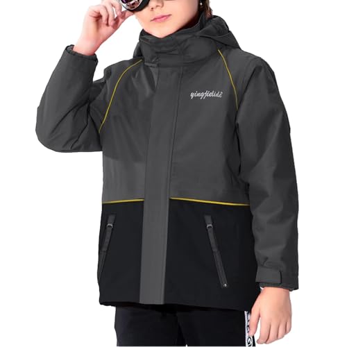 Image of Girls Boys Rain Jackets, Lightweight Waterproof Kids Rain Coats with Hood Windbreakers for Kids