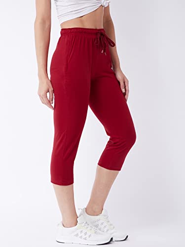 Image of Modeve Women Solid Cotton Blend Capri for summer|| Summer Wear