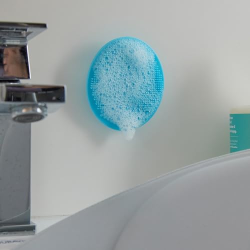 Frida Baby DermaFrida Silikon-Badebürste für Babys & Kleinkinder | Sanfte Pflege bei Milchschorf & Ekzemen | Mit Massagefunktion, Saugnapf & aus 100 % hygienischem Silikon | Schnelltrocknend