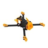 Kit telaio FPV in fibra di carbonio HD da 3,5 pollici con parti stampate in 3D, progettato for l'uso nella costruzione di droni.